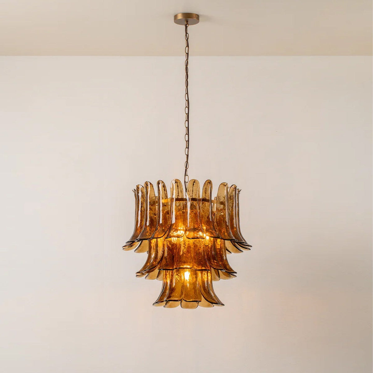 Evora Electroplated Glass Chandelier