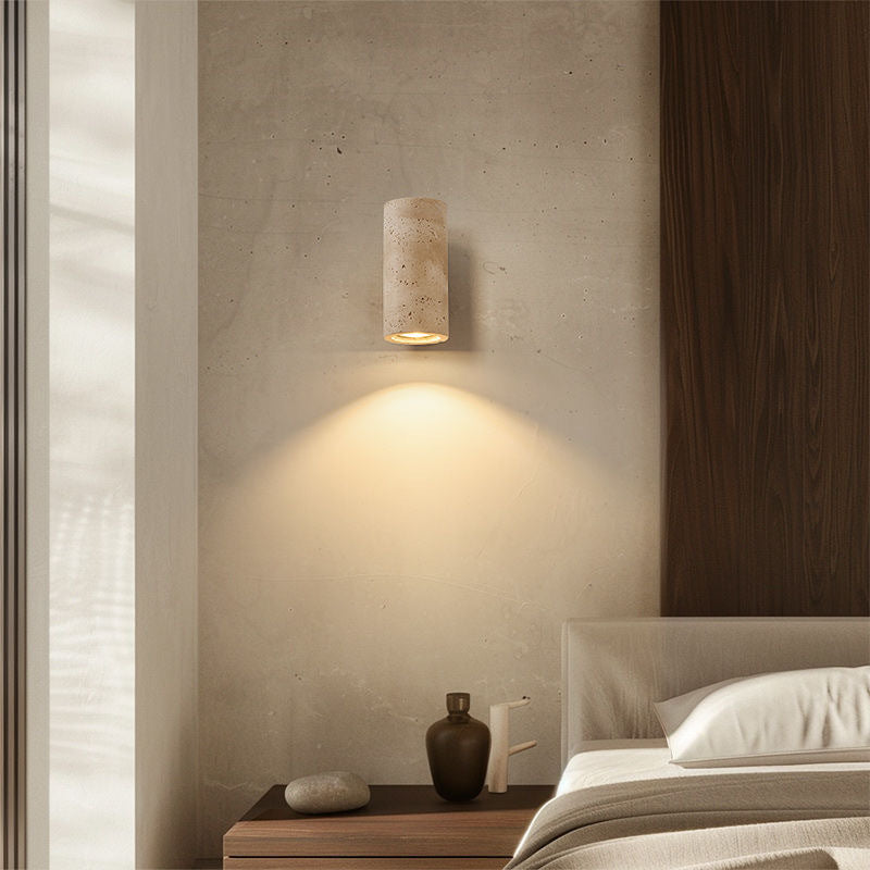Limestone Halo Bedside Wall Sconce