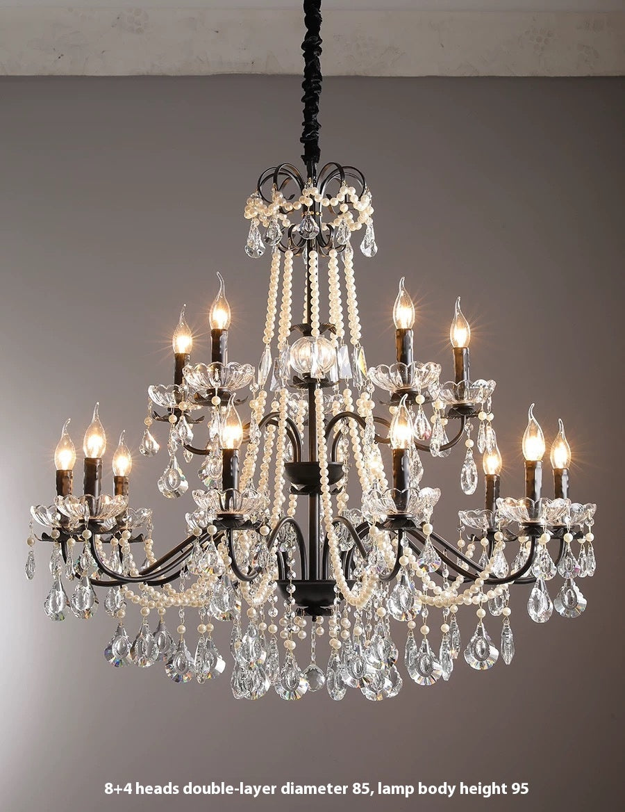 Noir Versailles Crystal Chandelier