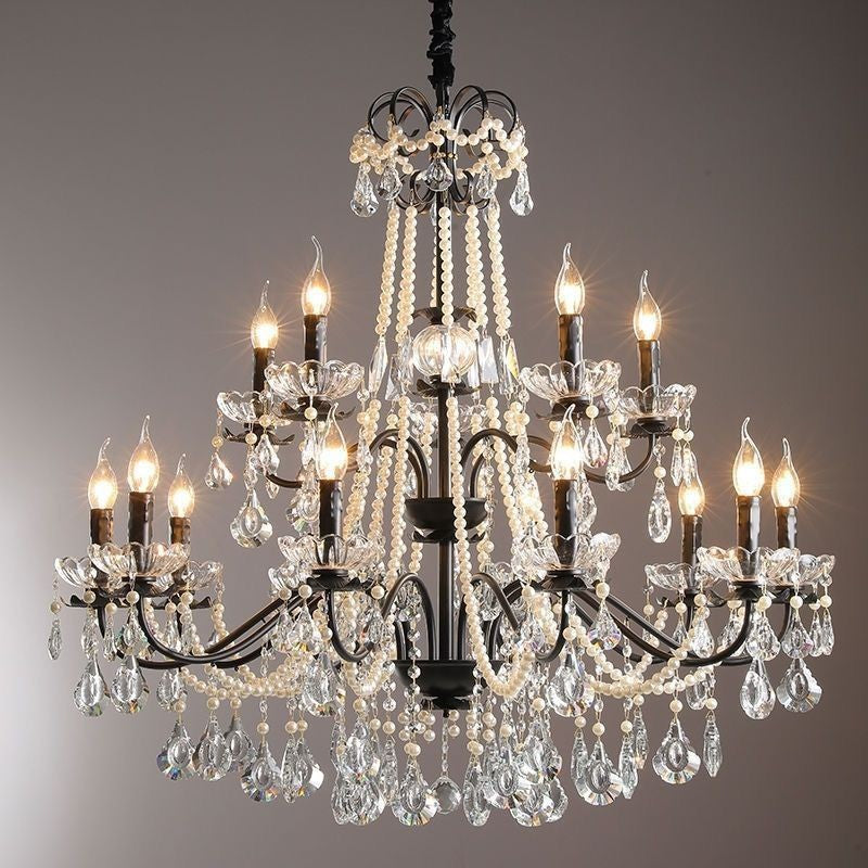 Noir Versailles Crystal Chandelier